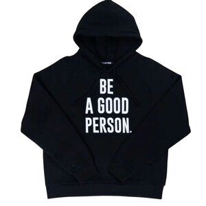 Be A Good Person Black Hoodie Pocket Unisex Size L BAGP Sweatshirt Denver Cotton